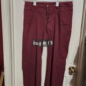 Athleta Maroon Track Pants